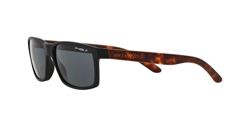 ARNETTE Unisex Sunglasses Rubber Black Frame, Polarized Dark Grey Lenses, 58MM - Image 4